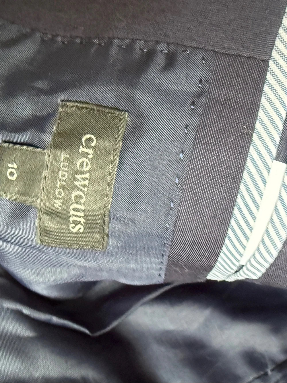 J. Crew Men's Navy Two-Button Blazer